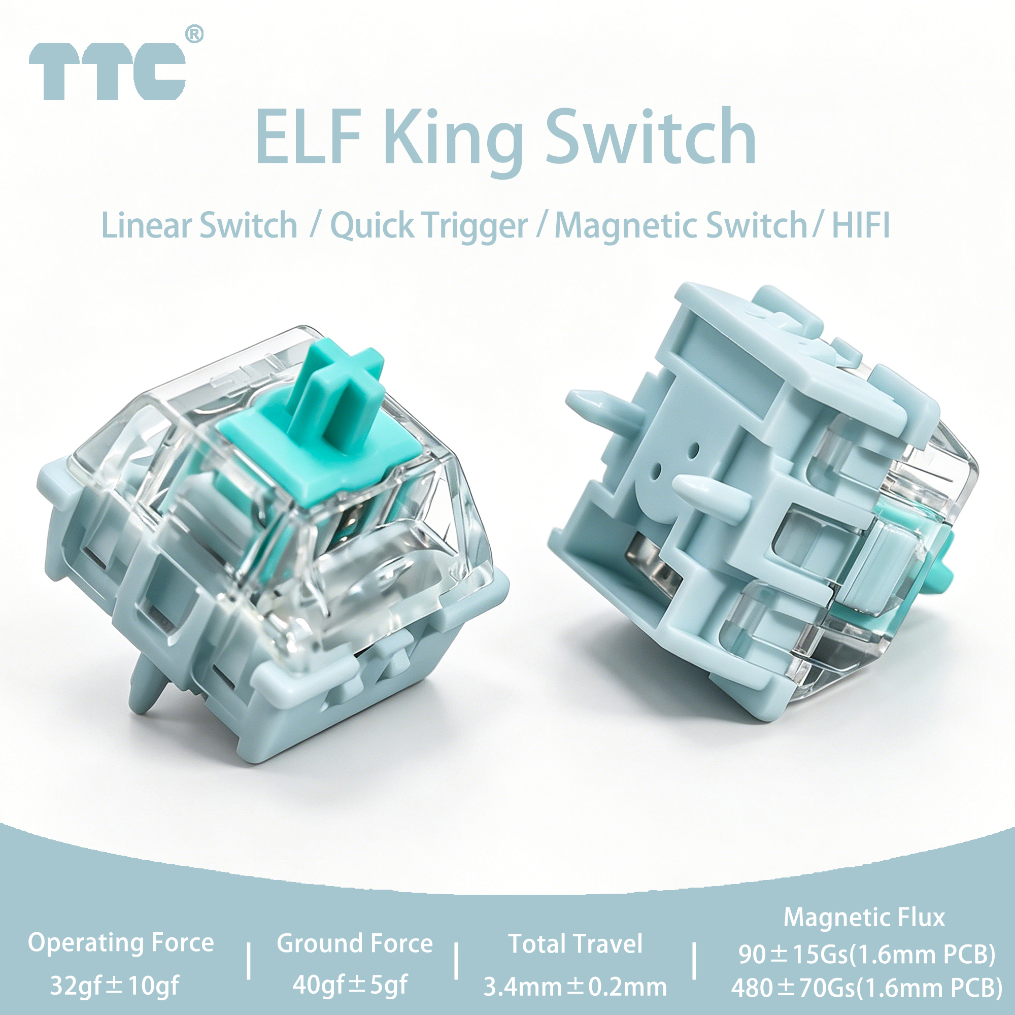 No Rgb Gaming Pc - TTC ELF King Magnetic Switches 32gf