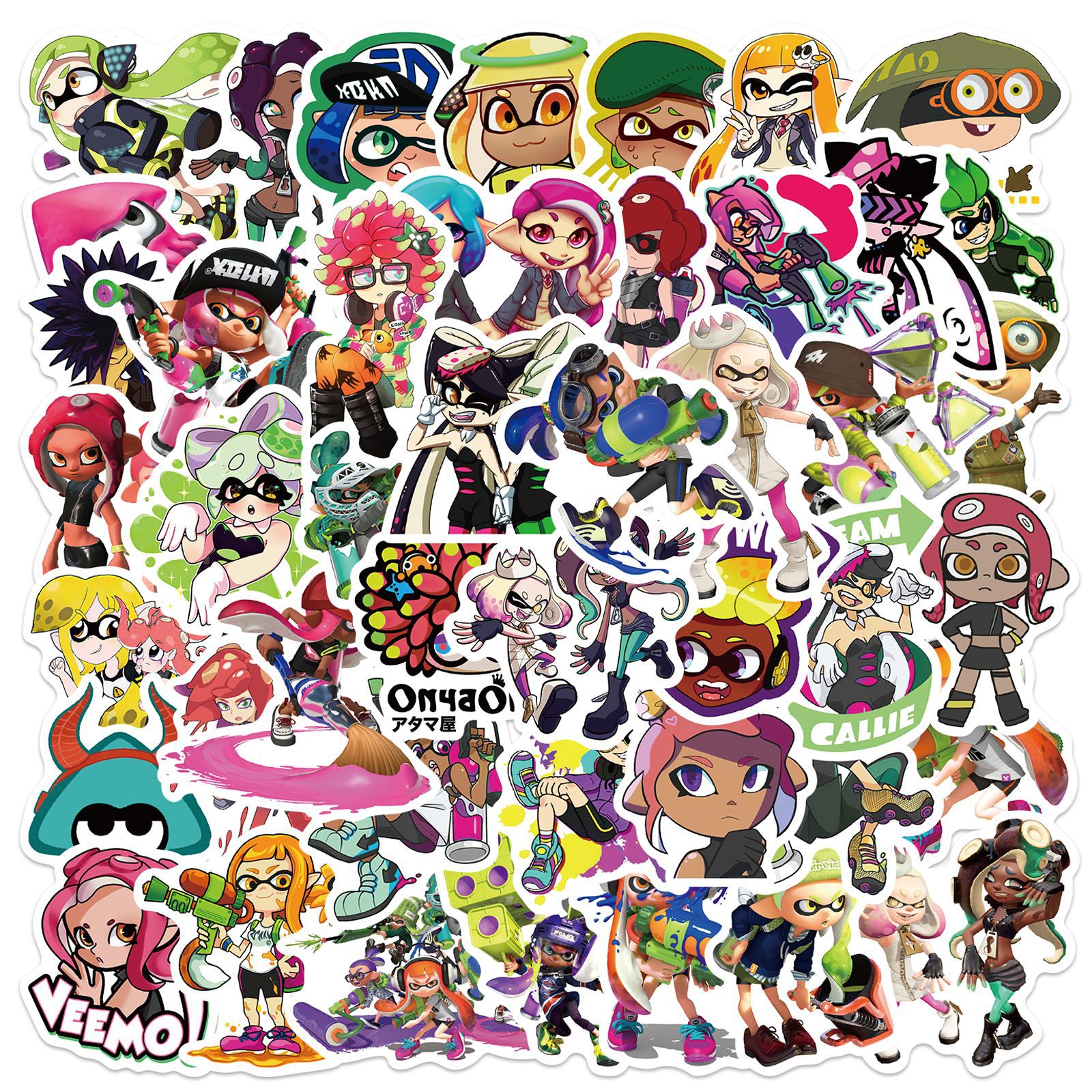 Pc Gaming Girl - 10/30/50pcs Game Splatoon Skateboard Travel Suitcase