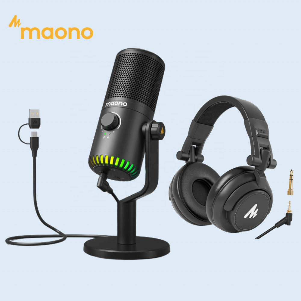 Gaming Microphone - Maono DM30 Programmable RGB Gaming Microphone
