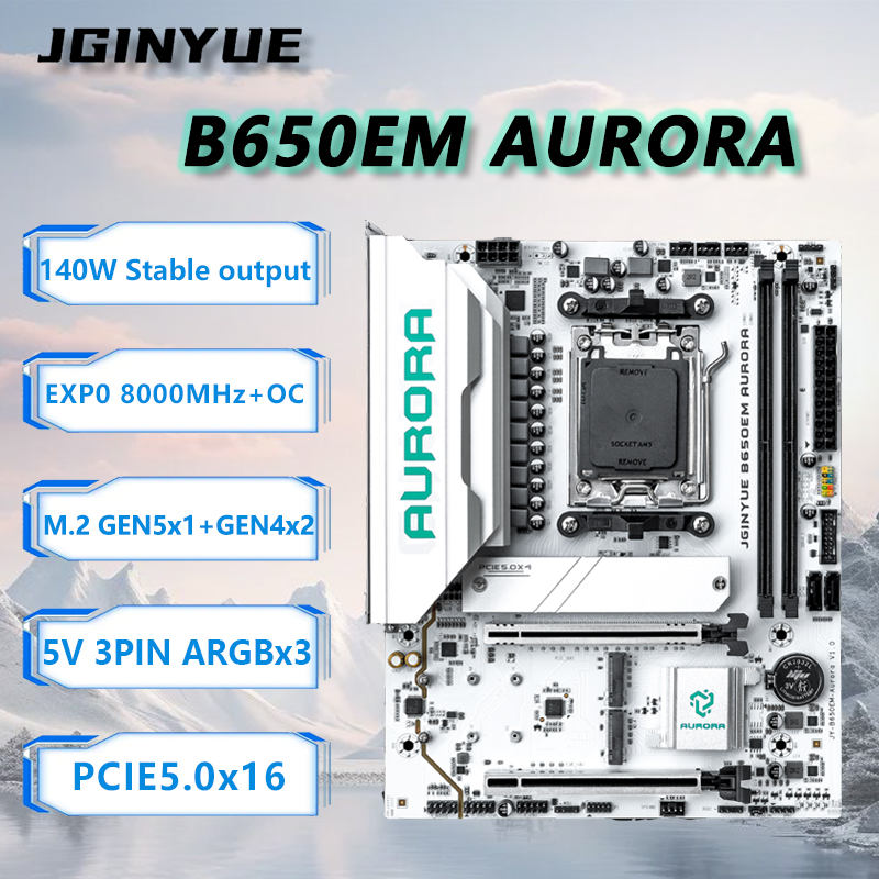 Pc Gaming Ddr5 - JGINYUE B650M AURORA New Motherboard M-ATX