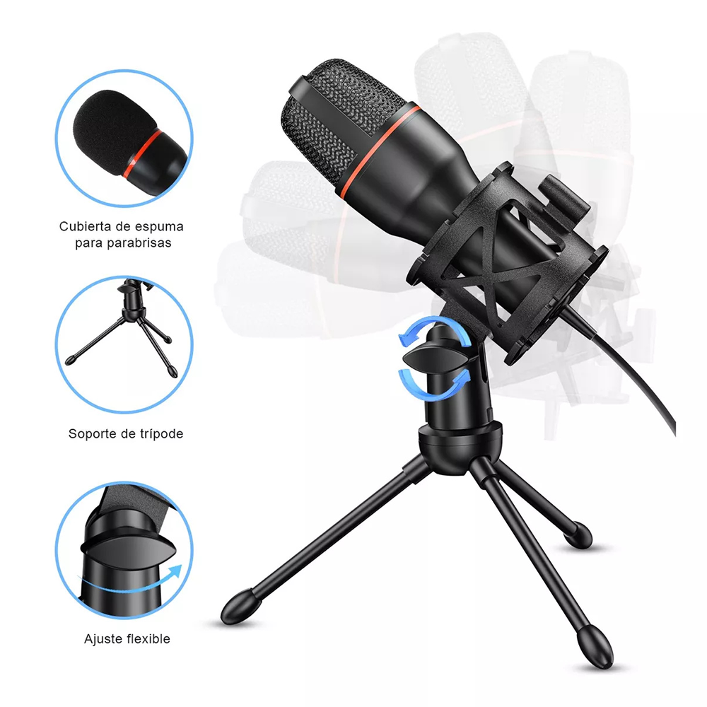 Condenser Microphone USB Wired - No Rgb Gaming Pc avis et prix