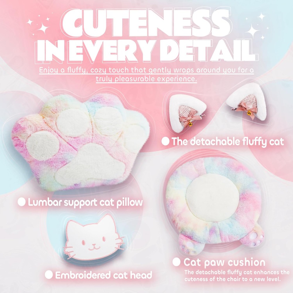Gaming Chair Cute with Cat Ear - Pc Gaming Girl avis et prix