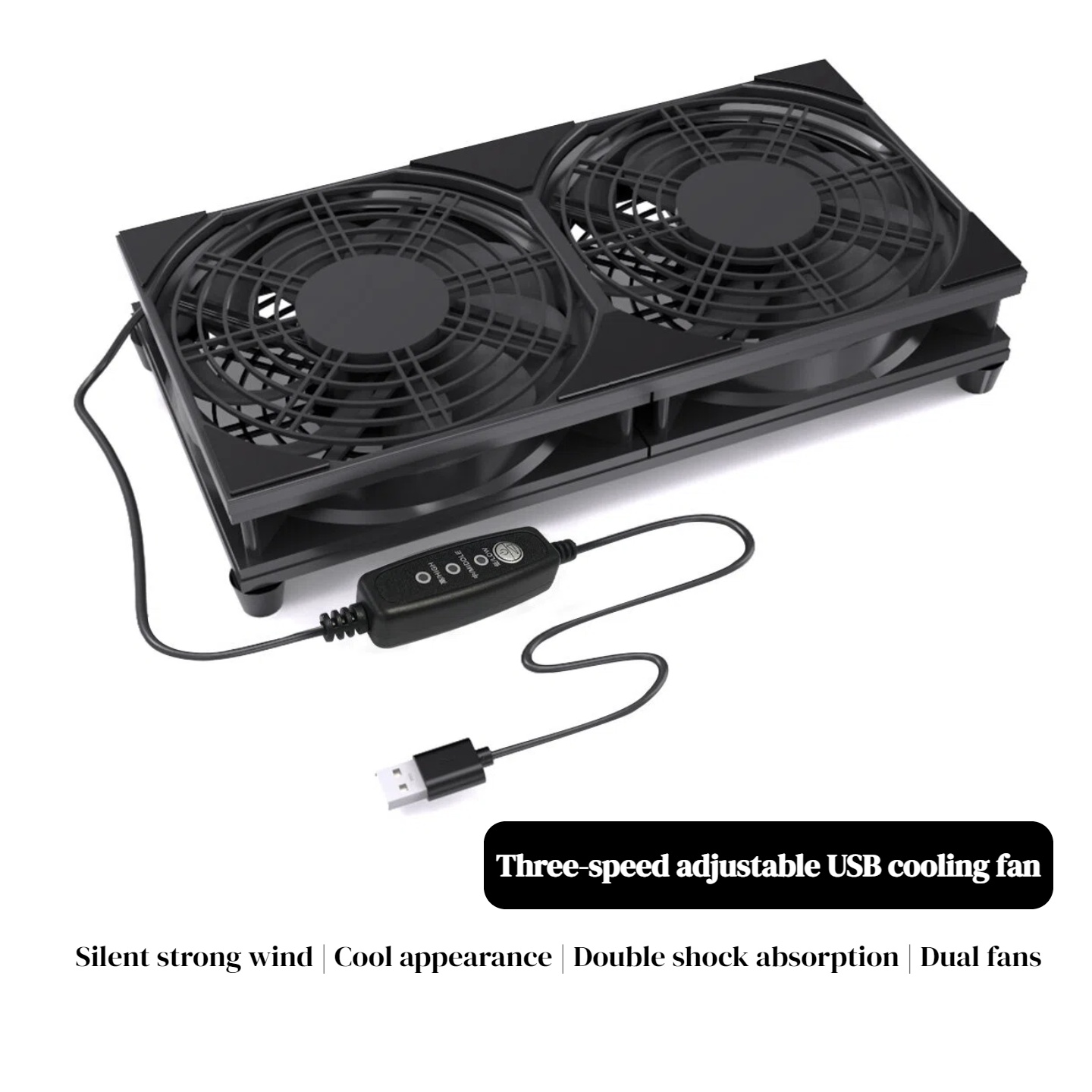 Dual USB Cooling Fan with 3-Sp - No Rgb Gaming Pc avis et prix
