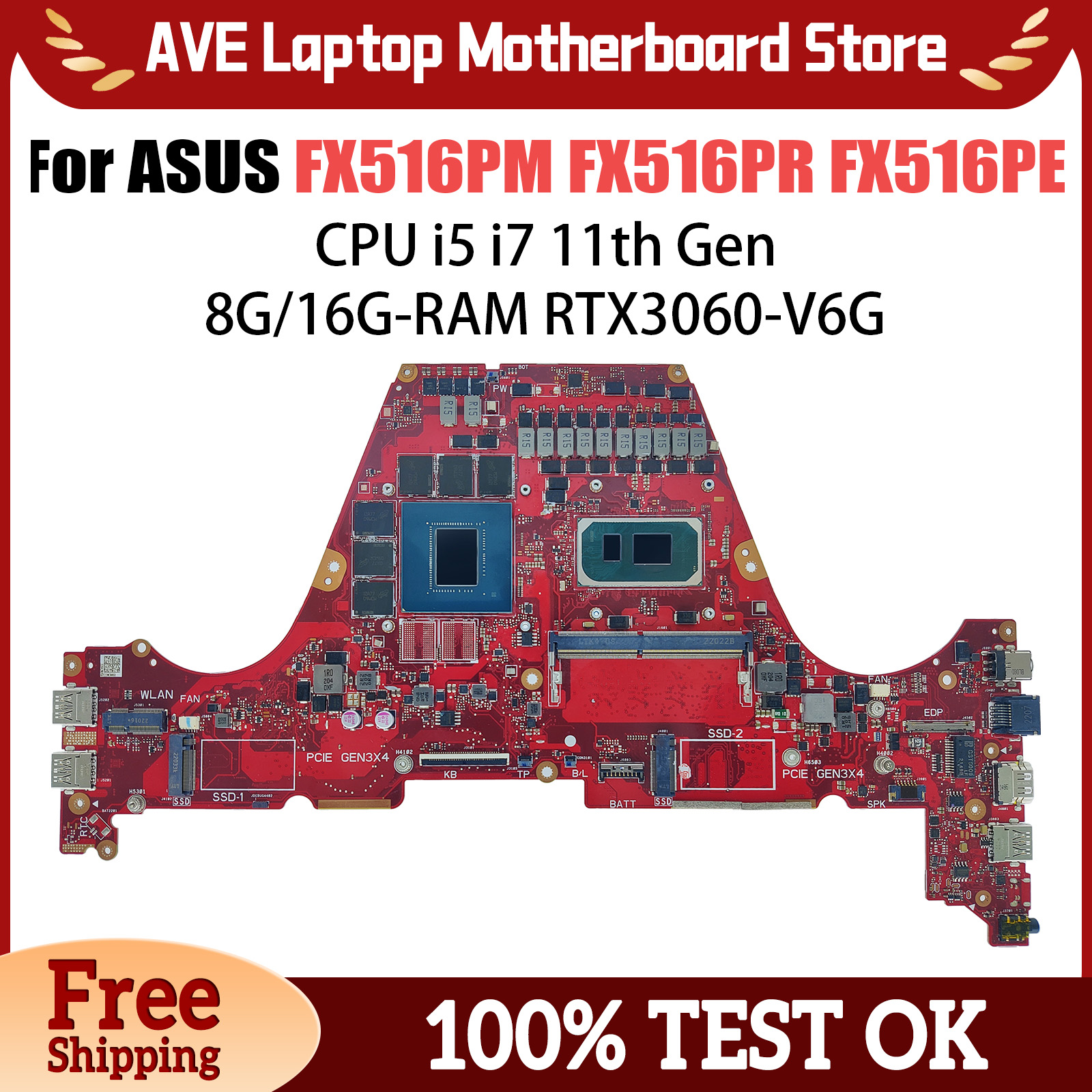 FX516PC Mainboard For ASUS FX5 - Pc Gaming I5 avis et prix