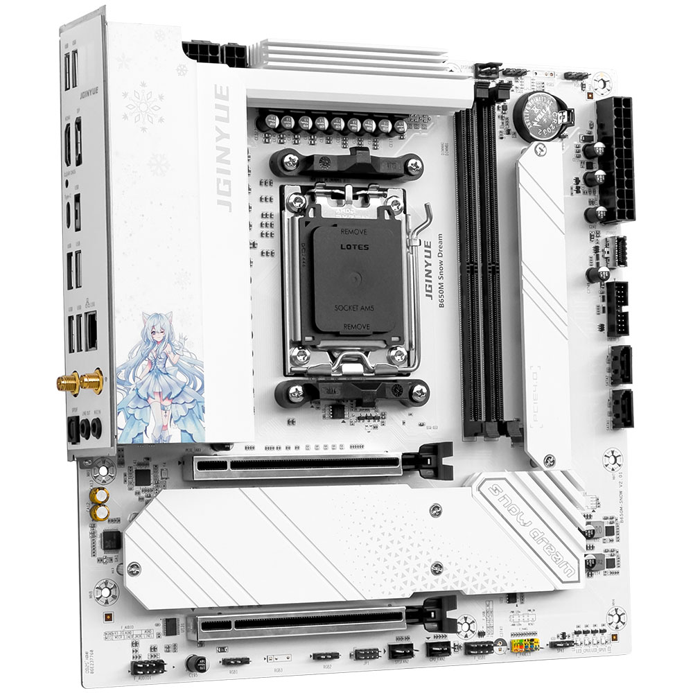 JGINYUE B650M Snow Dream Mothe - Pc Gaming Ddr5 avis et prix