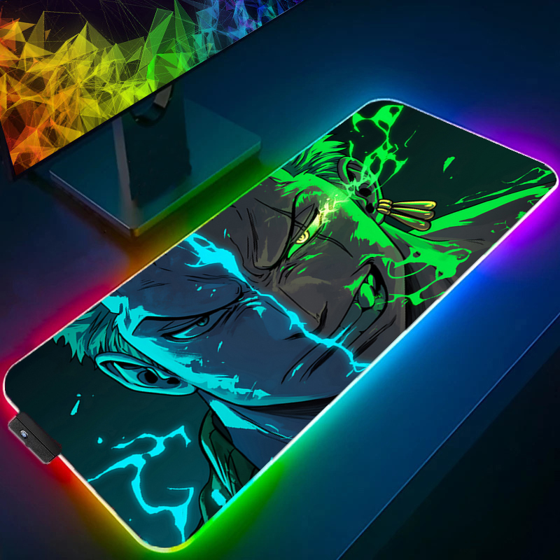 ONE PIECE Zoro Mouse Pad RGB G - No Rgb Gaming Pc avis et prix