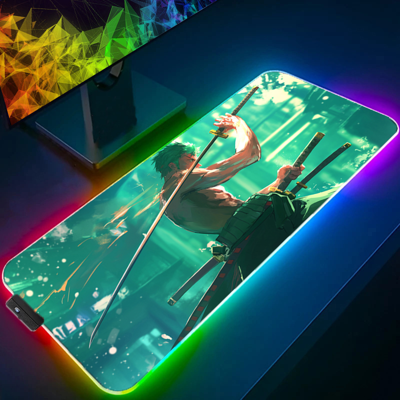 ONE PIECE Zoro Mouse Pad RGB G - No Rgb Gaming Pc avis et prix