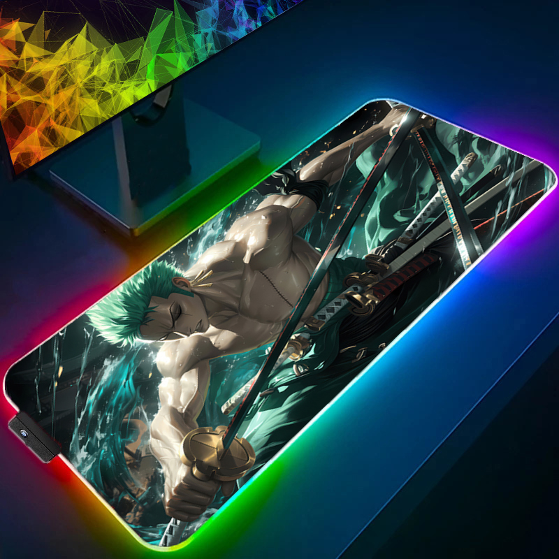 ONE PIECE Zoro Mouse Pad RGB G - No Rgb Gaming Pc avis et prix