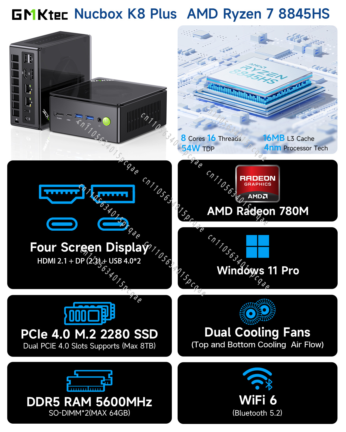 K8 Plus AMD R7 8845HS Gaming M - Pc Gaming Ddr5 avis et prix