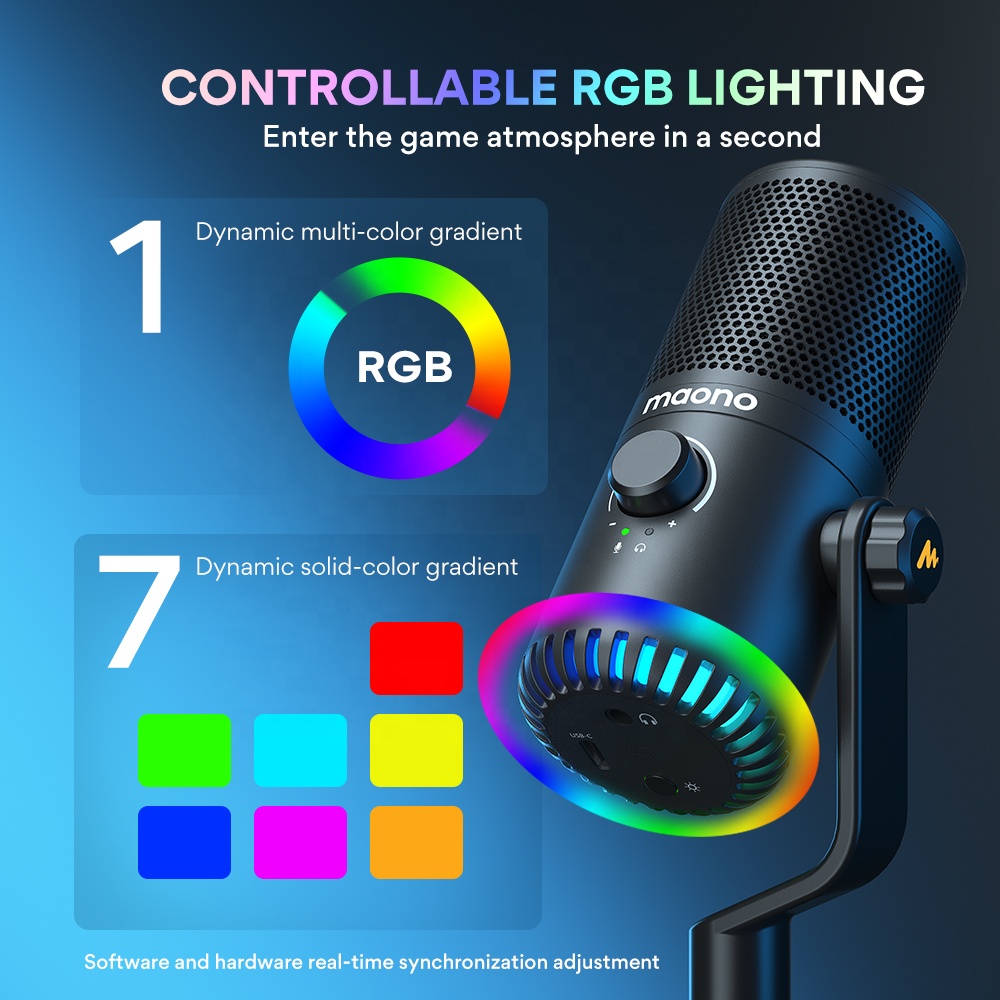 Maono DM30 Programmable RGB Ga - Gaming Microphone avis et prix