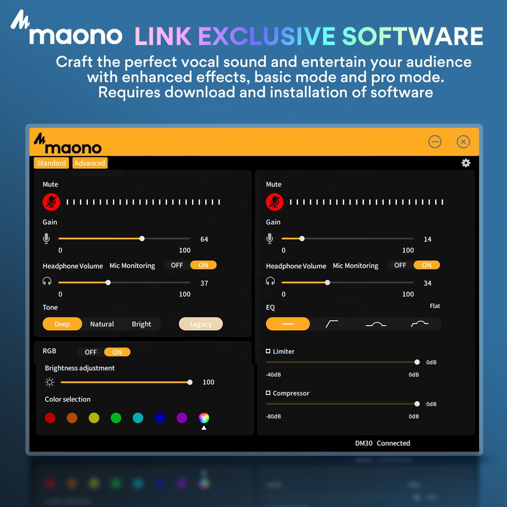 Maono DM30 Programmable RGB Ga - Gaming Microphone avis et prix