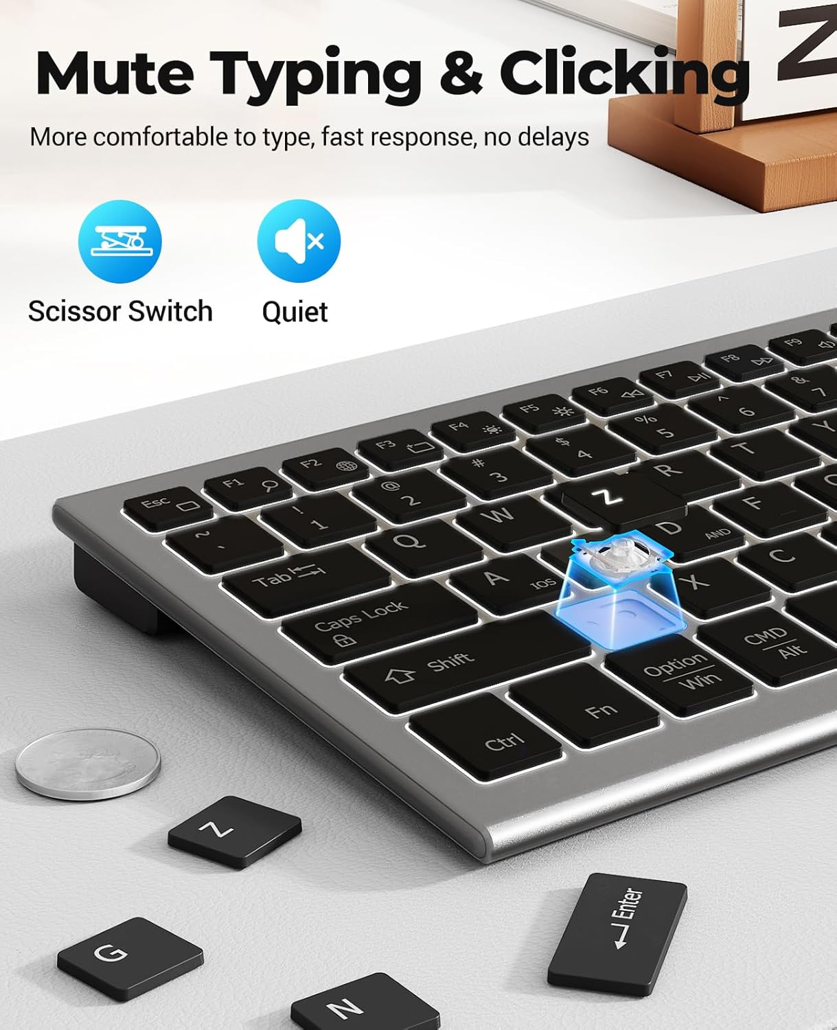 JOMAA Bluetooth Wireless Keybo - Pc Gaming Windows 7 avis et prix