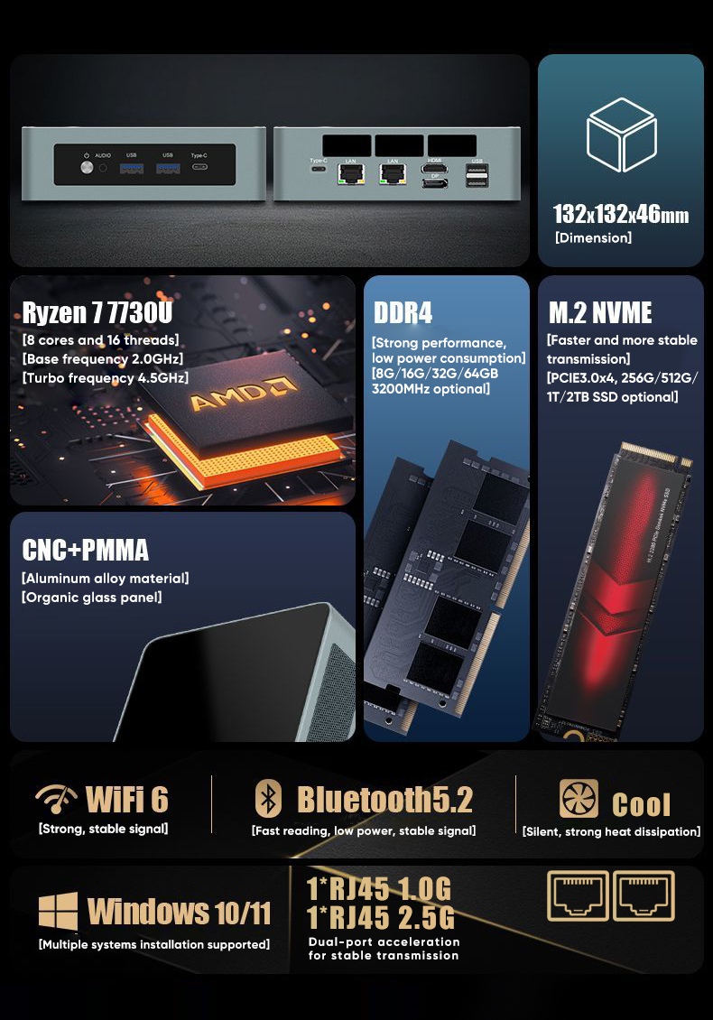 Cheap Amd Mini PC Ryzen 9 6900 - Pc Gaming Windows 7 avis et prix