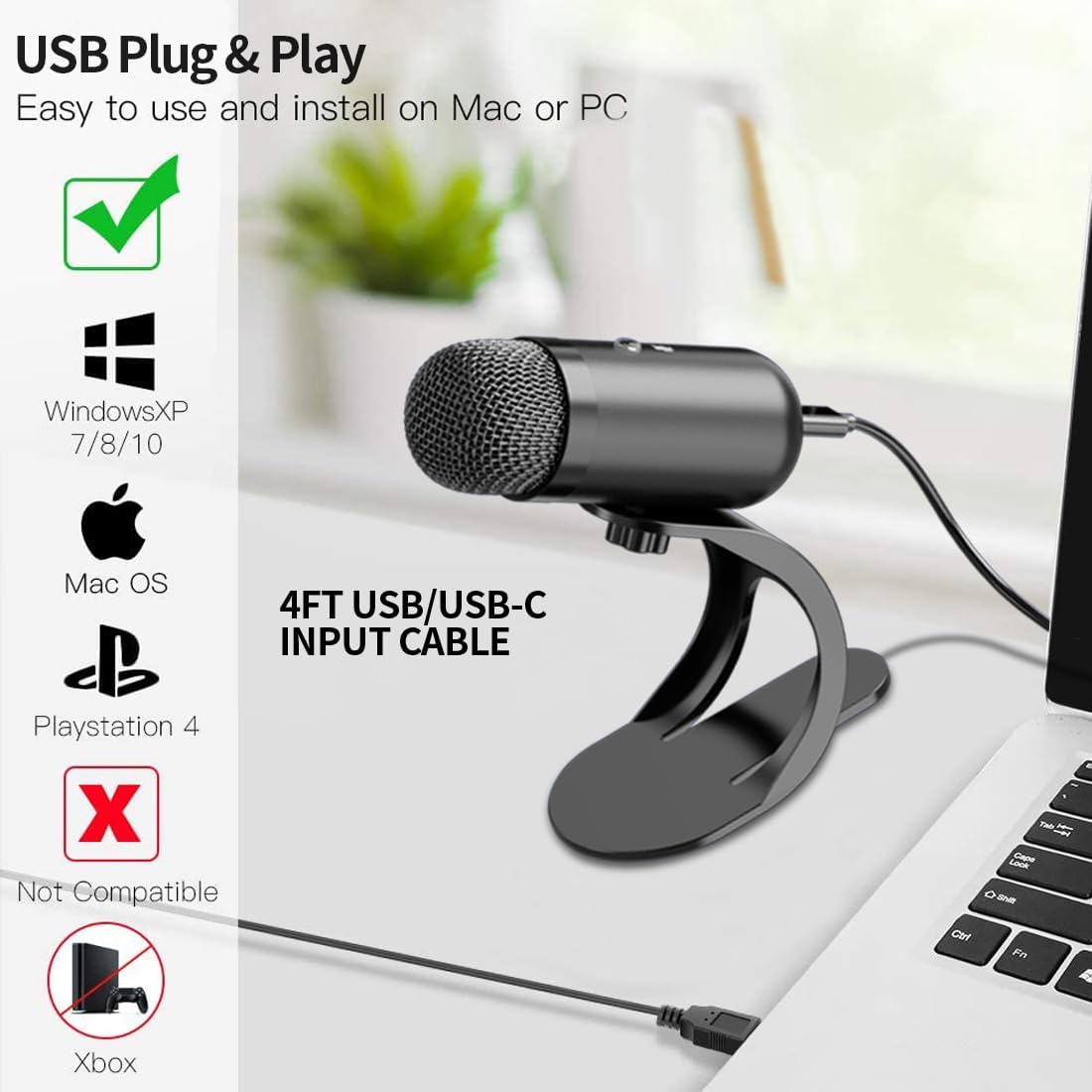 Professional USB Microphone Co - Gaming Microphone avis et prix