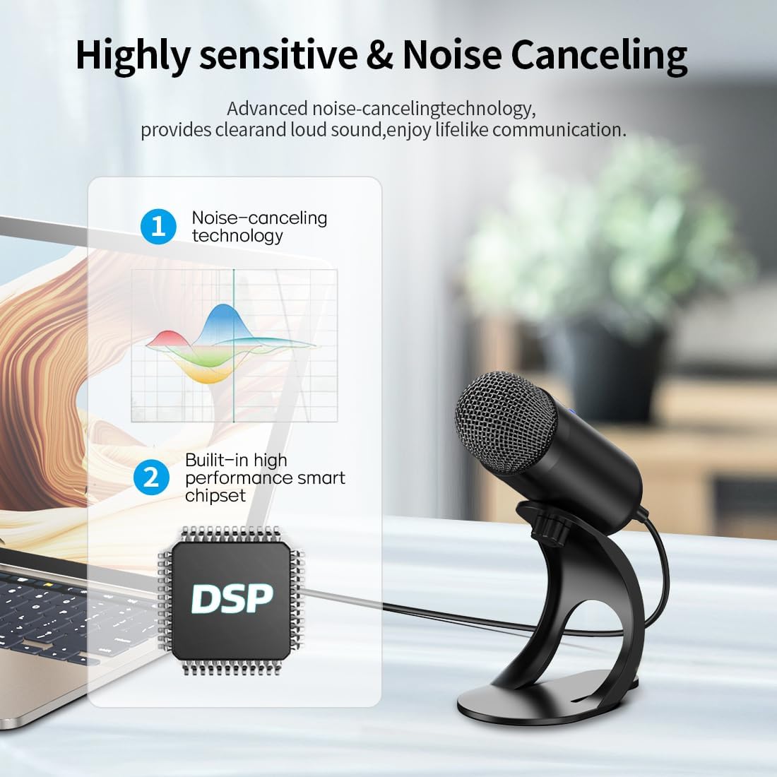 Professional USB Microphone Co - Gaming Microphone avis et prix