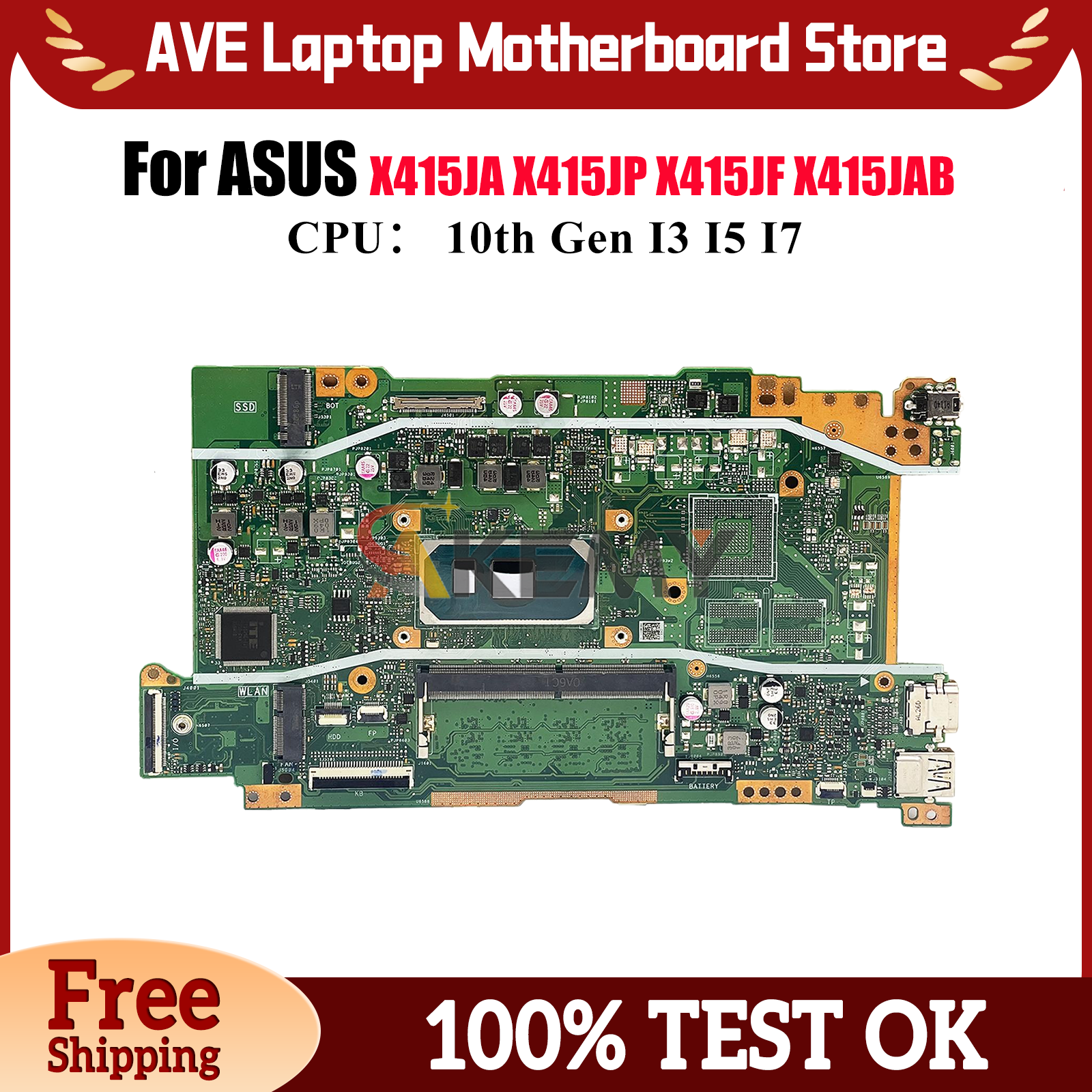 X415JA Laptop Motherboard For  - Pc Gaming I5 avis et prix
