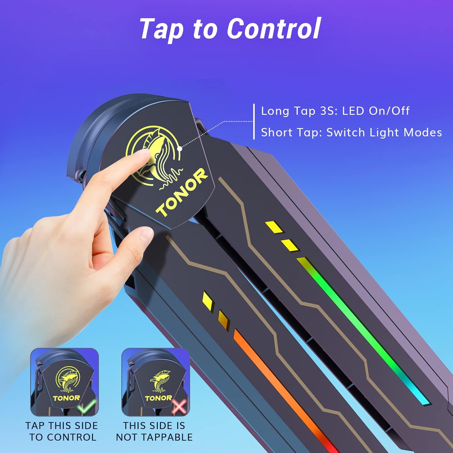 RGB Mic Stand with 11 Light Mo - Gaming Microphone avis et prix