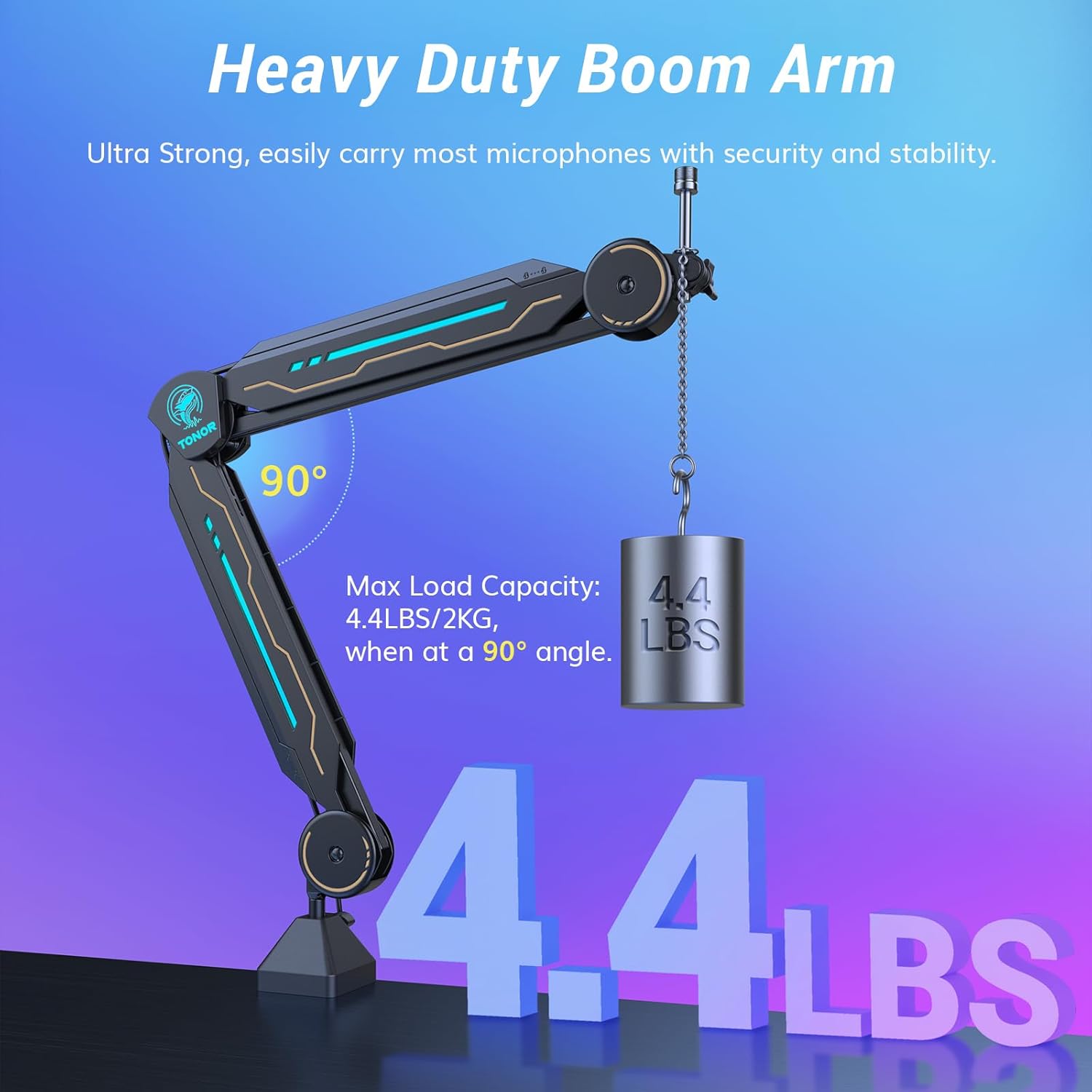 RGB Mic Stand with 11 Light Mo - Gaming Microphone avis et prix