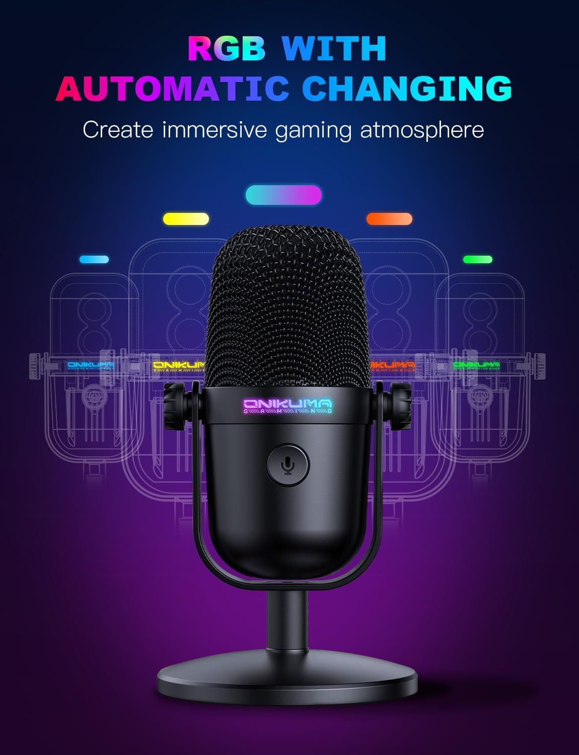 USB Gaming Microphone With Noi - Gaming Microphone avis et prix