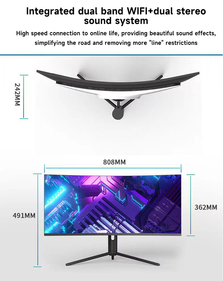 34 Inch 4K Curved Screen Deskt - Pc Gaming I5 avis et prix