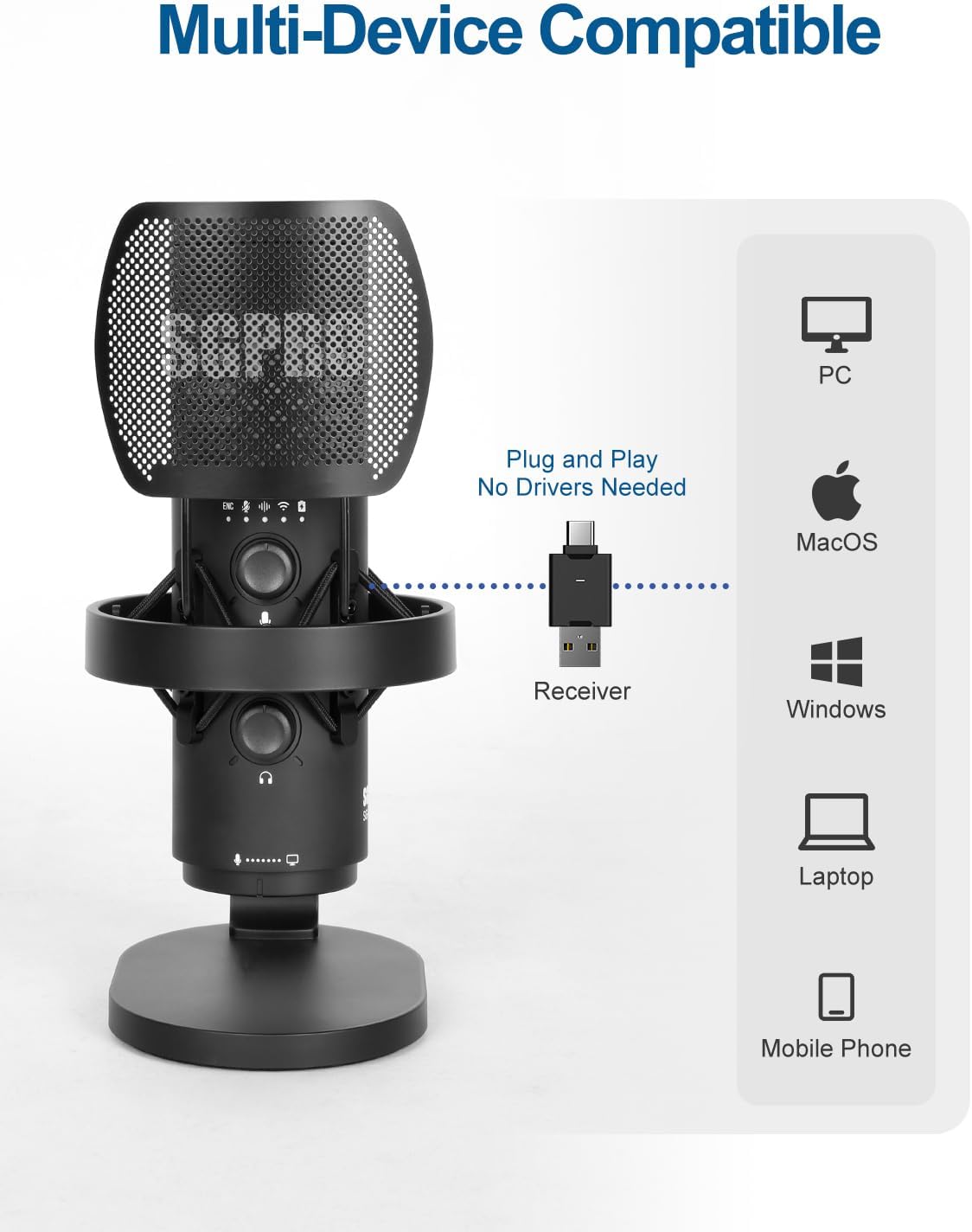 Wireless USB Microphone for St - Gaming Microphone avis et prix