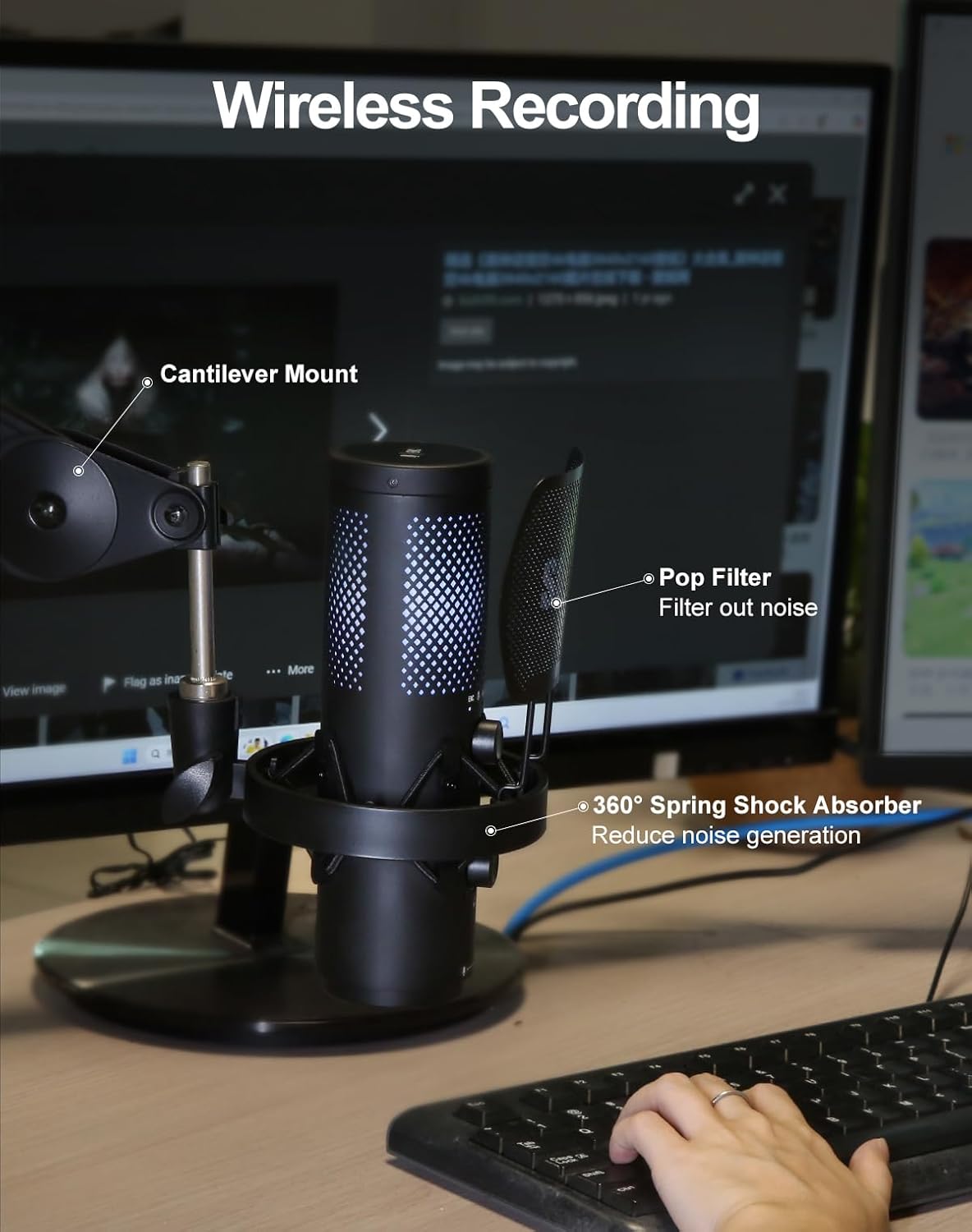 Wireless USB Microphone for St - Gaming Microphone avis et prix